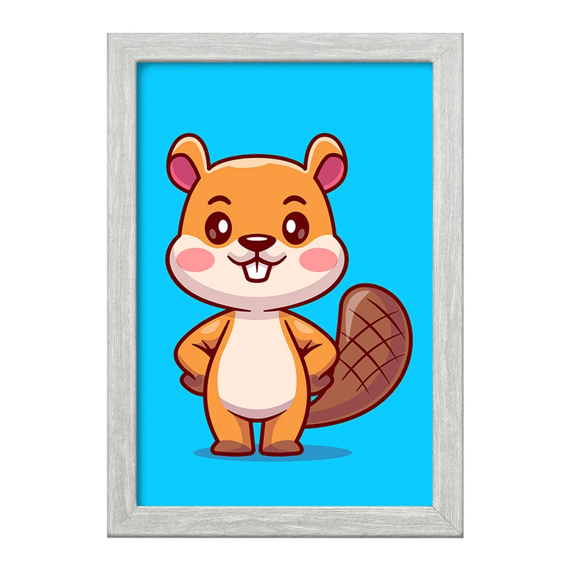 تابلو خندالو طرح حیوانات بامزه سمور کد 29671