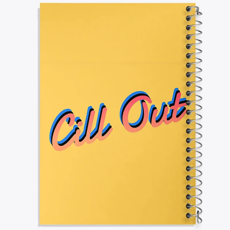 دفتر شطرنجی 50 برگ خندالو طرح Cill Out کد F11465