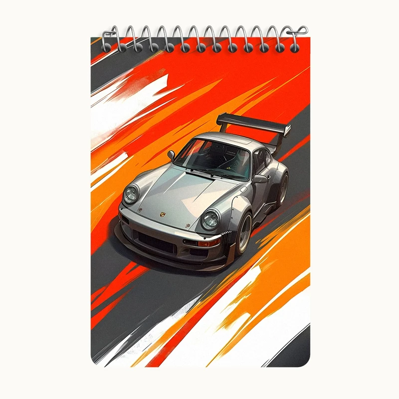 دفتر یادداشت 50 برگ خندالو طرح ماشین اسپرت کد F7003