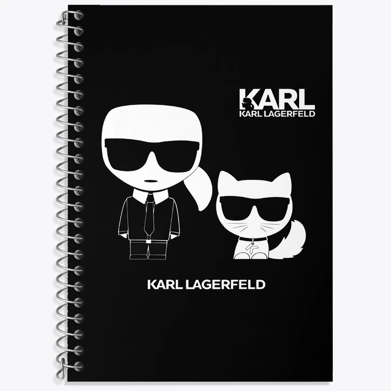 دفتر لغت 50 برگ خندالو طرح کارل لاگرفلد کد F4097