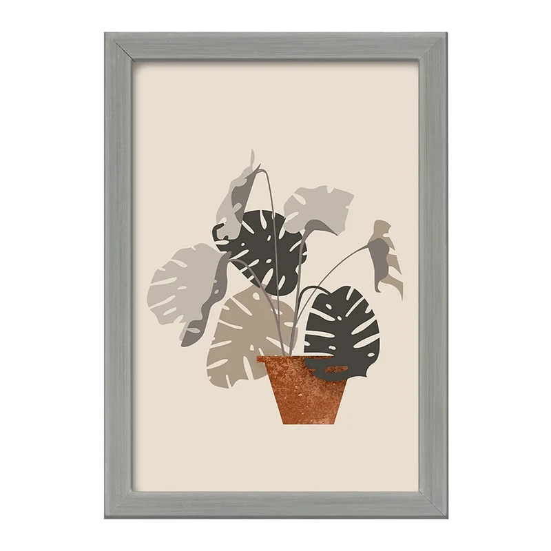 تابلو خندالو طرح گلدان برگ انجیری کد F2913