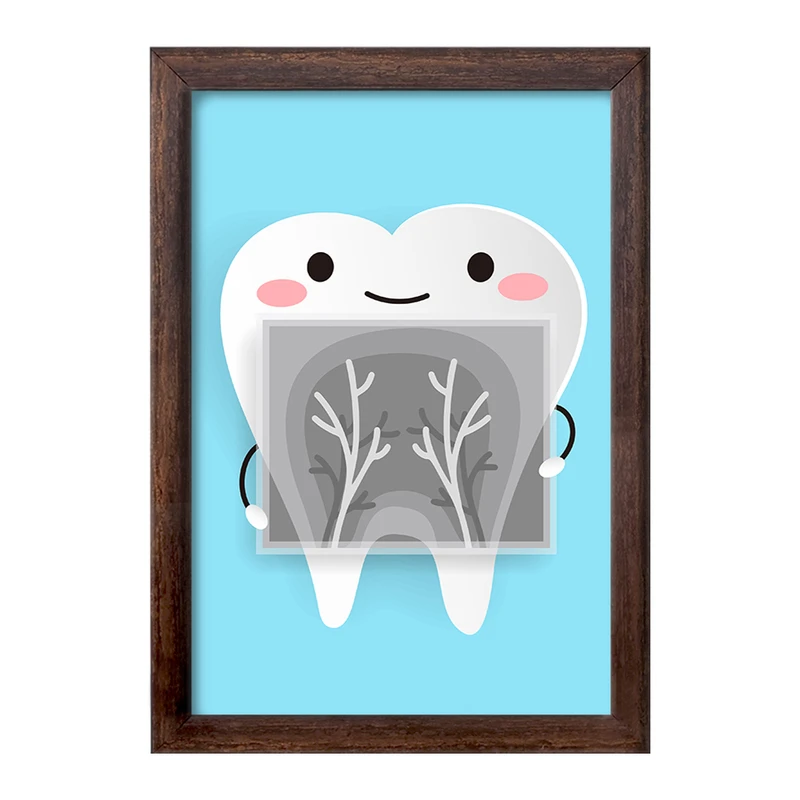 تابلو خندالو طرح دندان و دندان پزشکی کودکانه کد 36705