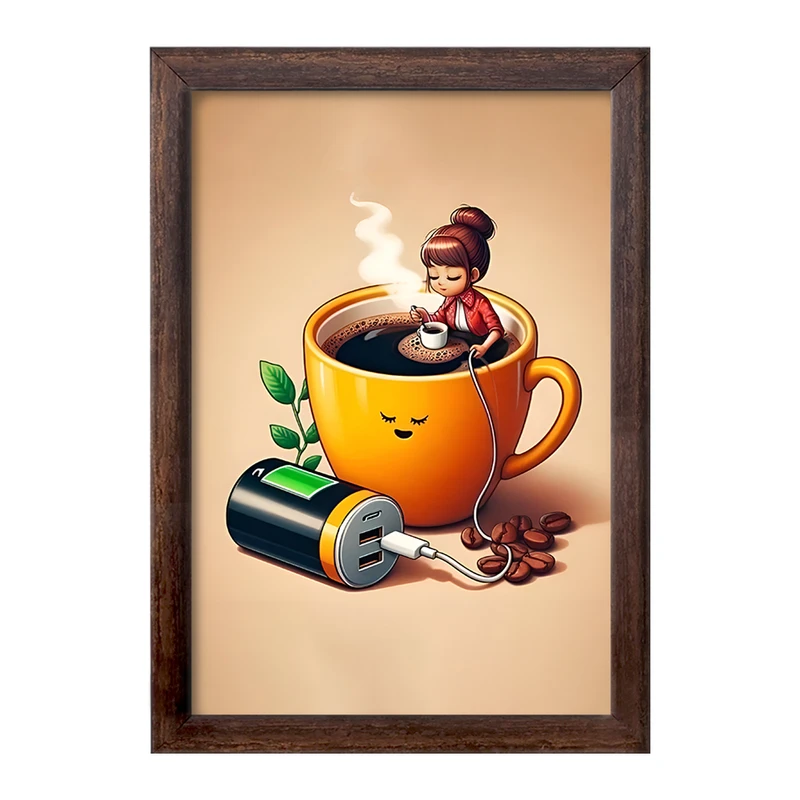 تابلو خندالو طرح قهوه (COFFEE) کد F11806