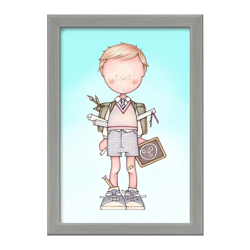 تابلو خندالو طرح پسر دانشمند کد F8193