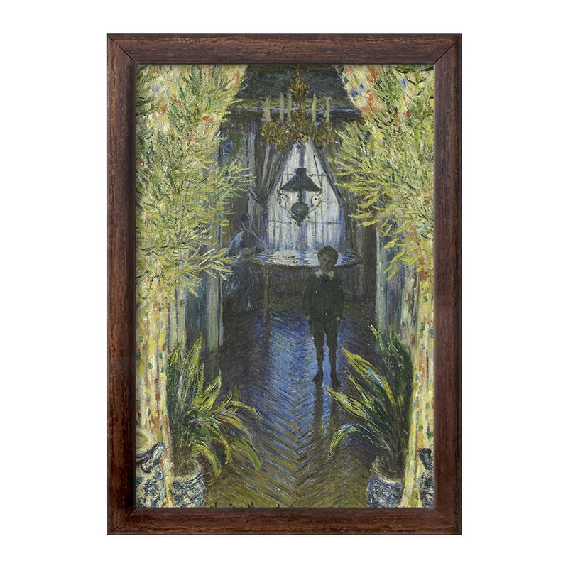 تابلو خندالو طرح نقاشی گوشه ای از آپارتمان اثر کلود مونه کد F12507