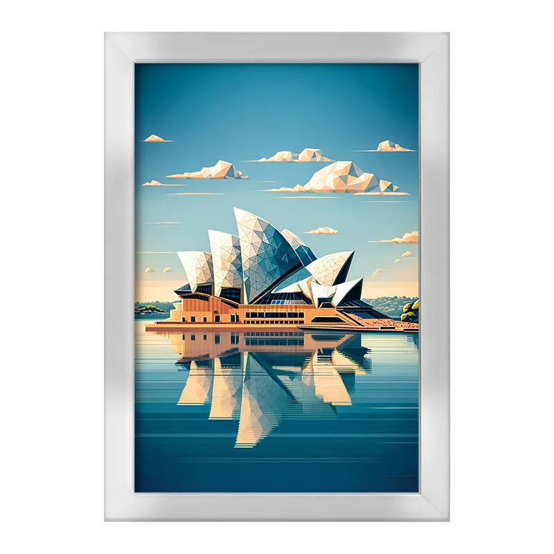 تابلو خندالو طرح خانه اپرای سیدنی (Sydney Opera House) کد F6364