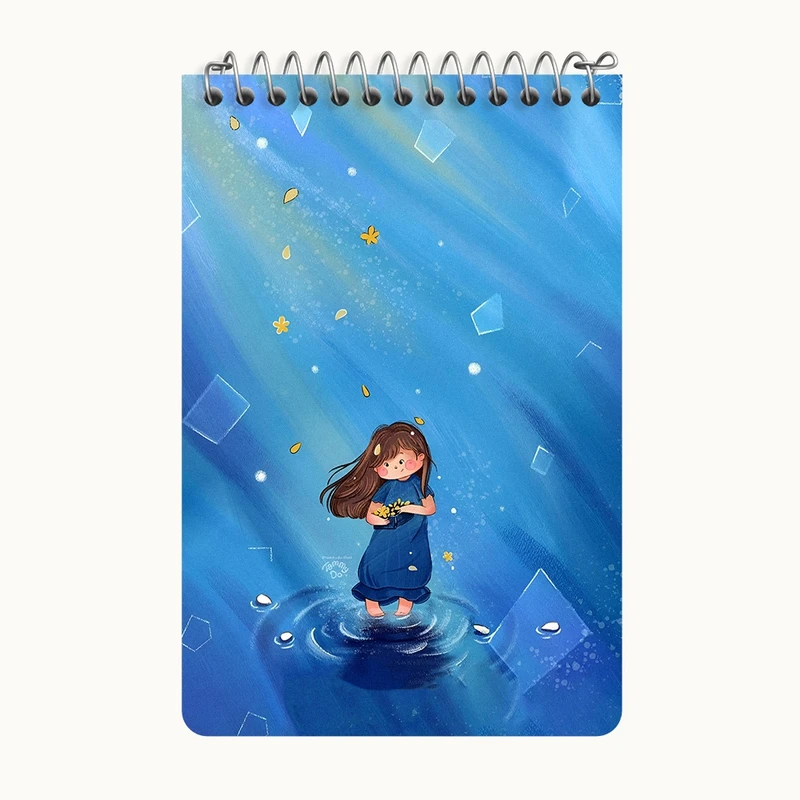 دفتر یادداشت 50 برگ خندالو طرح دخترانه کد F8234