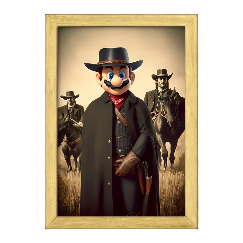 تابلو خندالو طرح سوپر ماریو (Super Mario) کد F10568