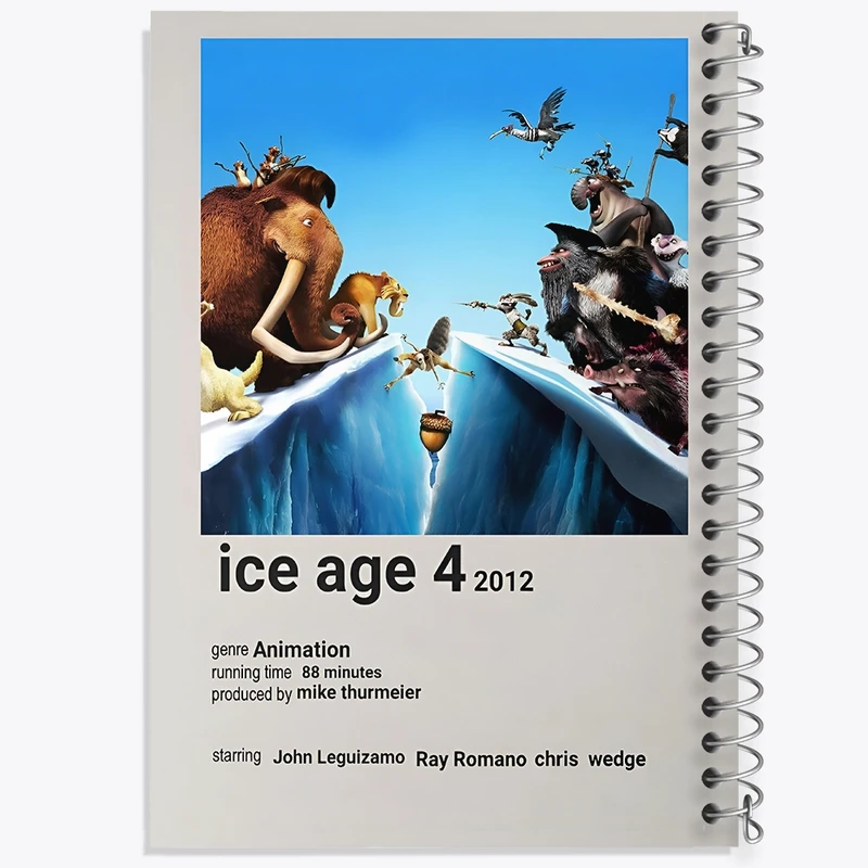 دفتر لیست خرید 50 برگ خندالو طرح عصر یخبندان (Ice Age) کد F13193