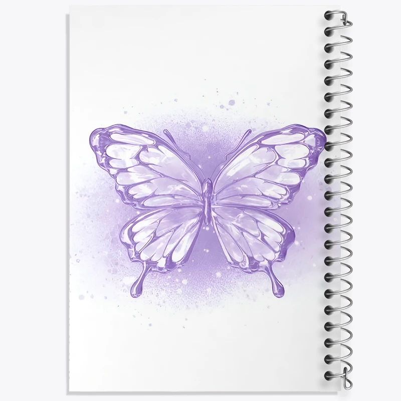 دفتر مشق 50 برگ خندالو طرح پروانه کد F3727