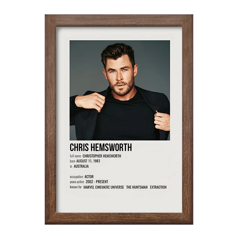 تابلو خندالو طرح کریس همسورث (Chris Hemsworth) کد F13146