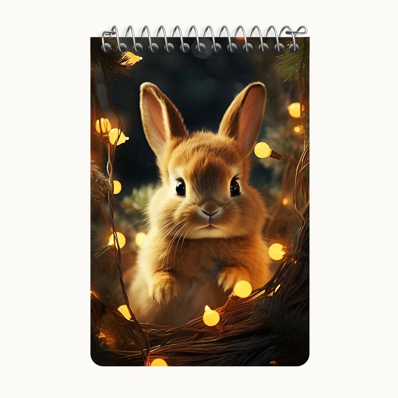 دفتر یادداشت 50 برگ خندالو طرح خرگوش کیوت کد F4925