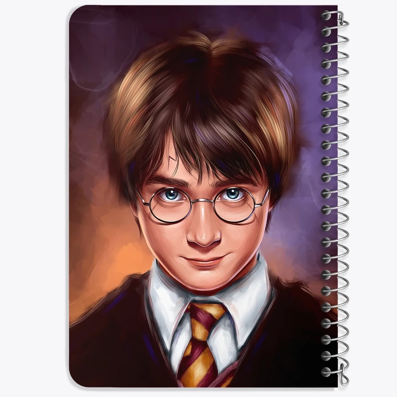 دفتر یادداشت 50 برگ خندالو طرح هری پاتر (Harry Potter) کد F852