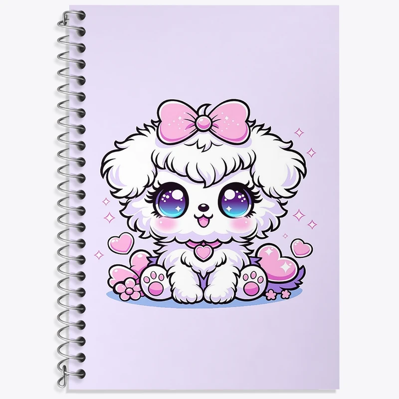 دفتر لغت 50 برگ خندالو طرح سگ کیوت کد F3189