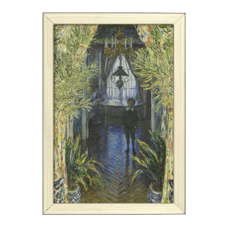 تابلو خندالو طرح نقاشی گوشه ای از آپارتمان اثر کلود مونه کد F12507