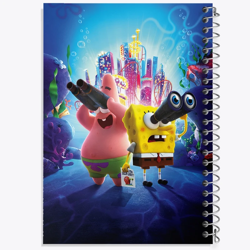 دفتر طراحی 50 برگ خندالو طرح باب اسفنجی و پاتریک  کد 4737