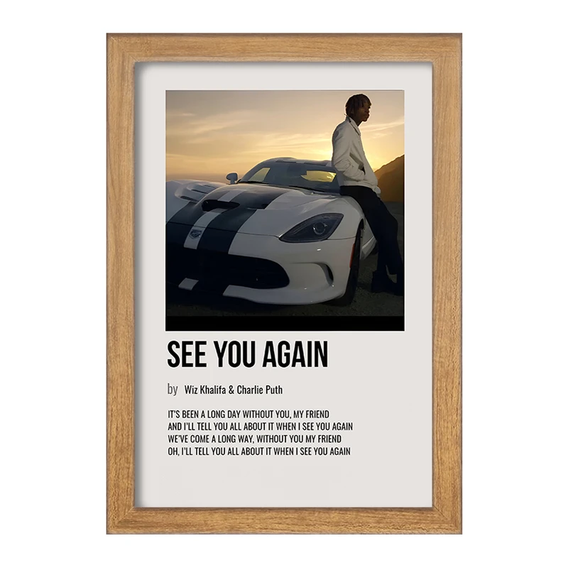 تابلو خندالو طرح آهنگ See You Again کد F13466