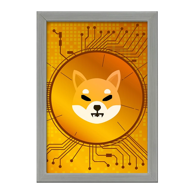 تابلو خندالو طرح ارز دیجیتال شیبا اینو Shiba Inu  کد 10879