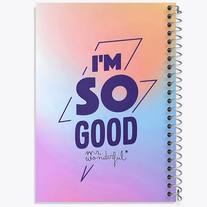 دفتر شطرنجی 50 برگ خندالو طرح I'm So Good کد N6034