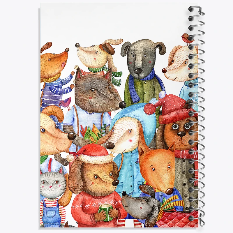 دفتر طراحی 50 برگ خندالو طرح حیوانات  کد 5027