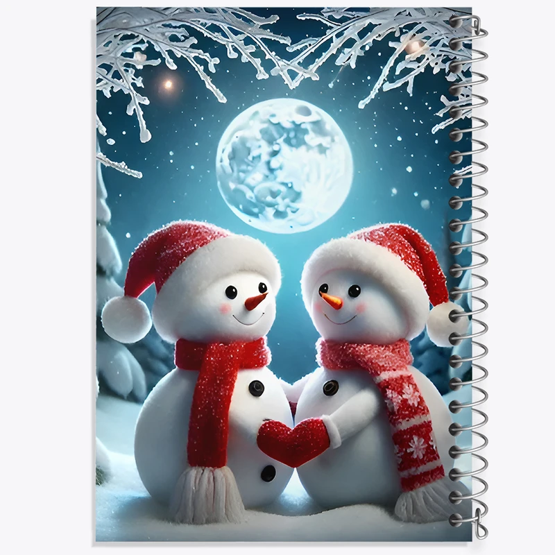 دفتر مشق 50 برگ خندالو طرح آدم برفی بامزه کد F11823