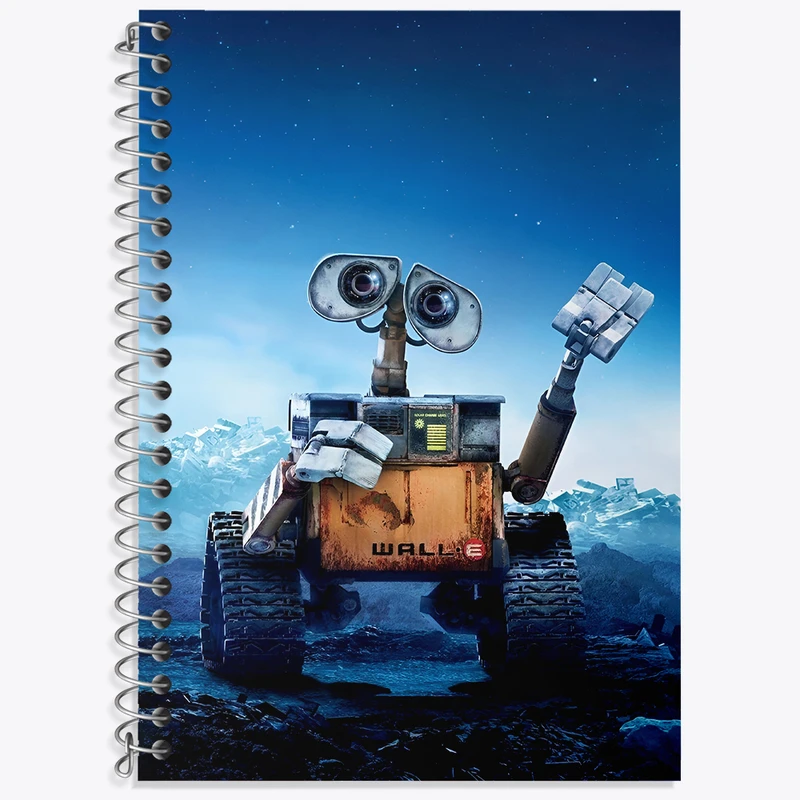 دفتر زبان دوخط 50 برگ خندالو طرح وال ای (wall-E) کد F3408