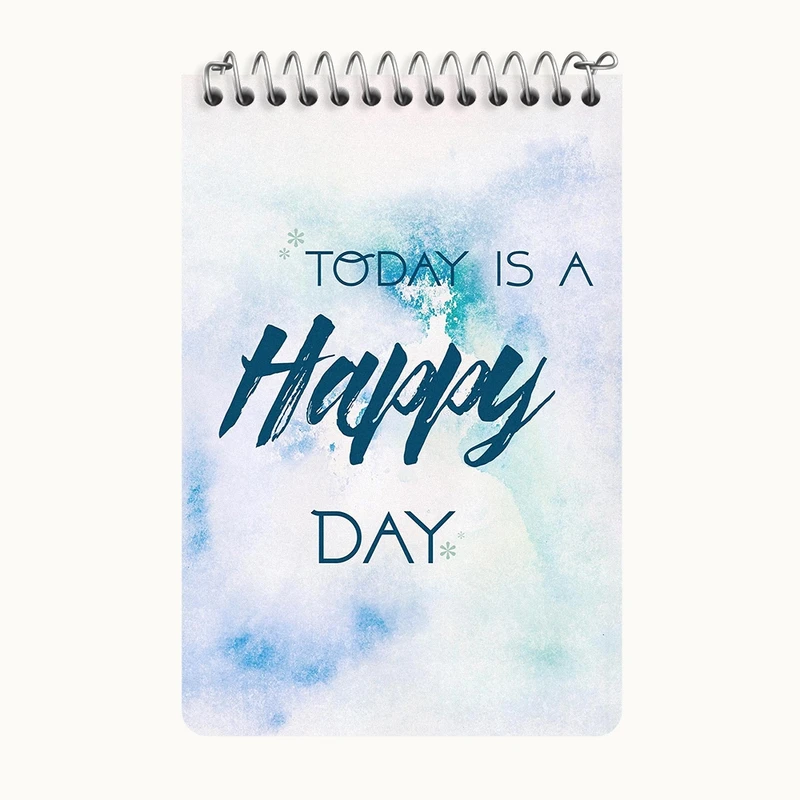 دفتر یادداشت 50 برگ خندالو طرح Today Is A Happy Day کد F11403