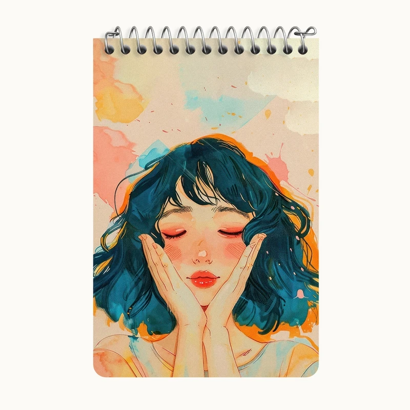 دفتر یادداشت 50 برگ خندالو طرح دخترانه کد F3066