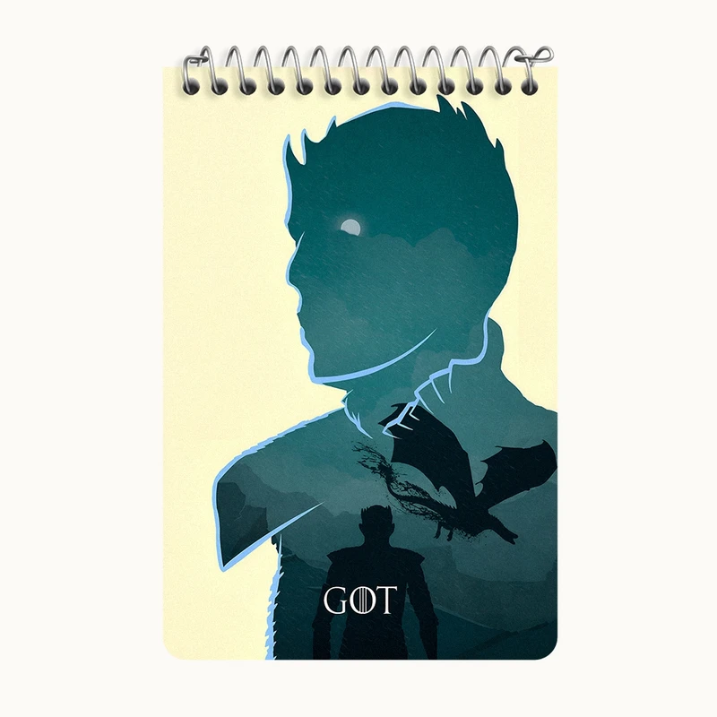 دفتر یادداشت 50 برگ خندالو طرح گیم آف ترونز (Game of Thrones) کد F13760