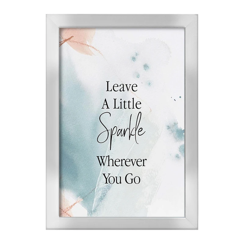 تابلو خندالو طرح هر جا می روید کمی درخشش بگذارید کد F11425