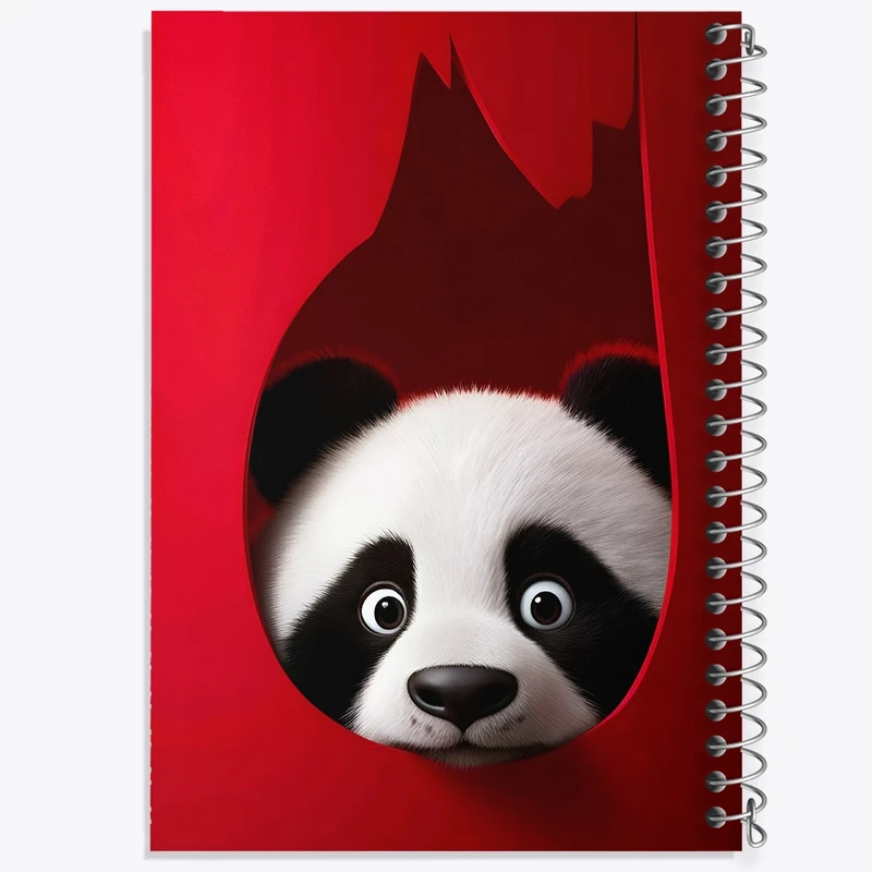 دفتر شطرنجی 50 برگ خندالو طرح پاندا کد F10055