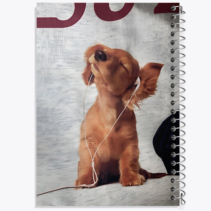 دفتر طراحی 50 برگ خندالو طرح سگ بامزه کد N7348