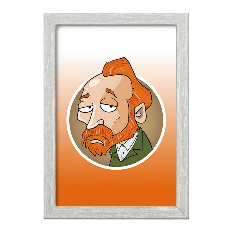 تابلو خندالو طرح ونسان ونگوگ کد F10644