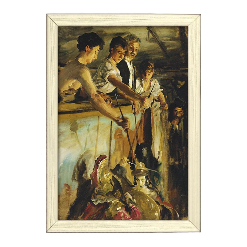 تابلو خندالو طرح نقاشی عروسکهای خیمه شب بازی اثر جان سینگر سارجنت کد F12423