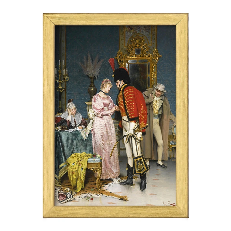 تابلو خندالو طرح نقاشی نامزدی اثر آرتورو ریچی کد F12167