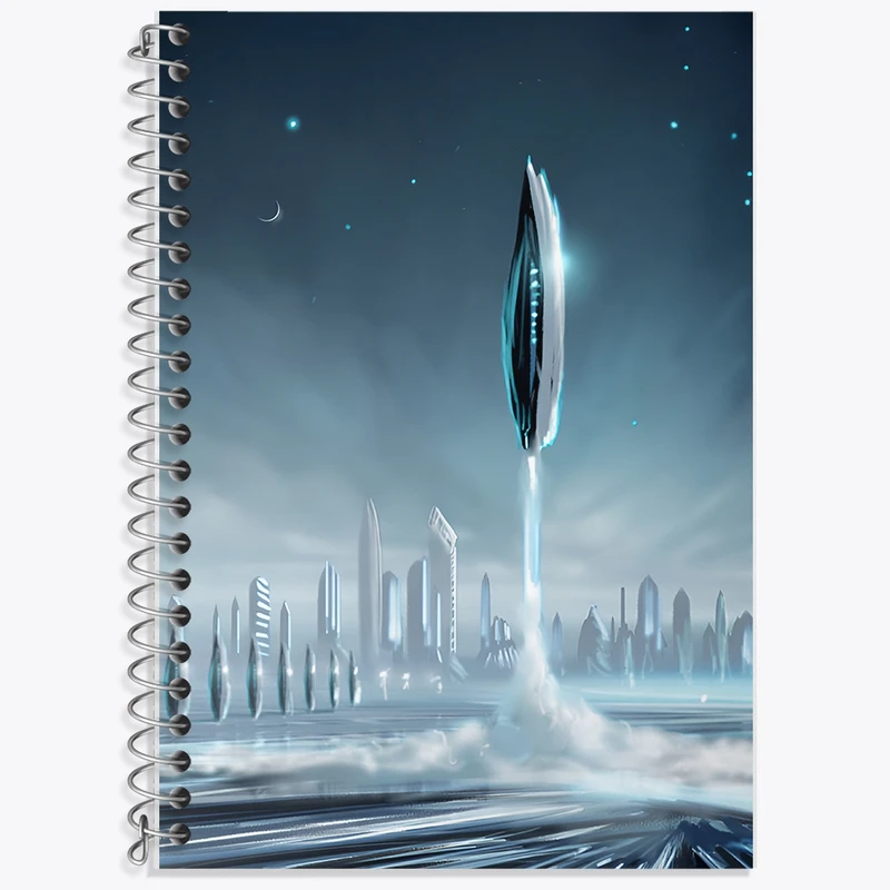 دفتر لغت 50 برگ خندالو طرح فضاپیما کد F12528