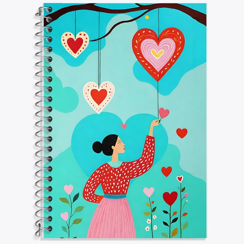 دفتر زبان 50 برگ خندالو مدل سه خط طرح دخترانه کد F8858