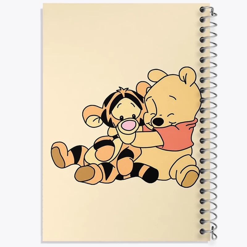 دفتر طراحی 50 برگ خندالو طرح خرس پو (Winnie the Pooh) کد N1885