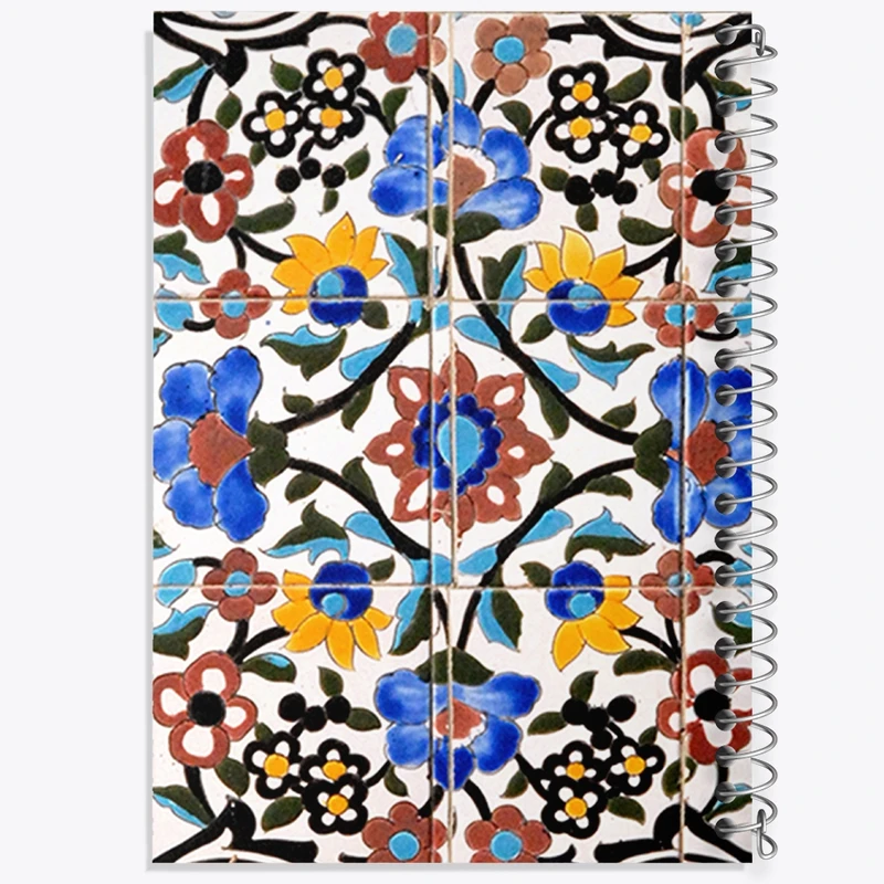 دفتر طراحی 50 برگ خندالو طرح کاشی  کد 2169