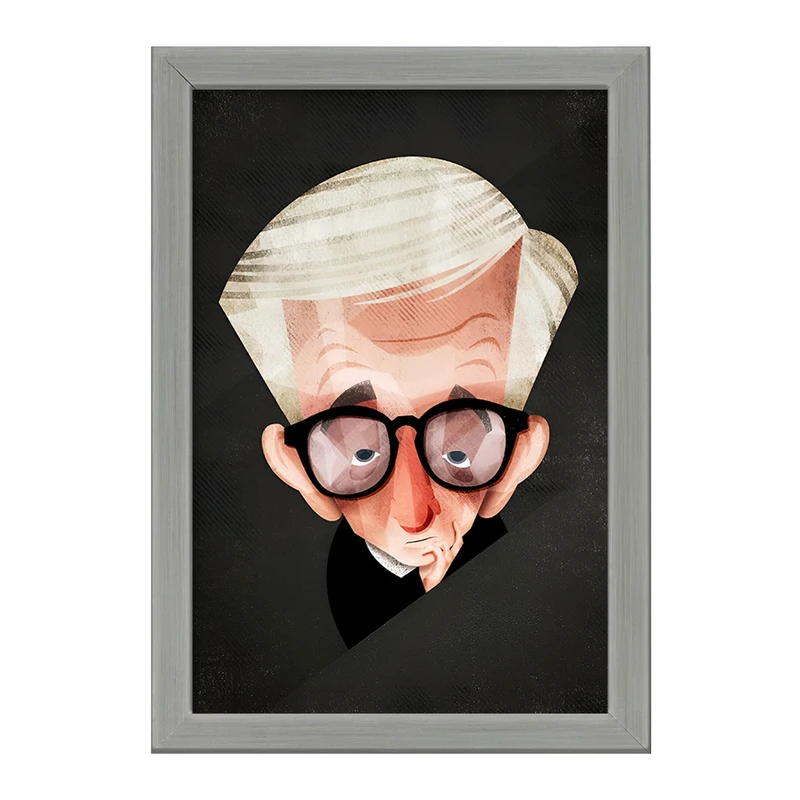 تابلو خندالو طرح وودی آلن (Woody Allen) کد F7336