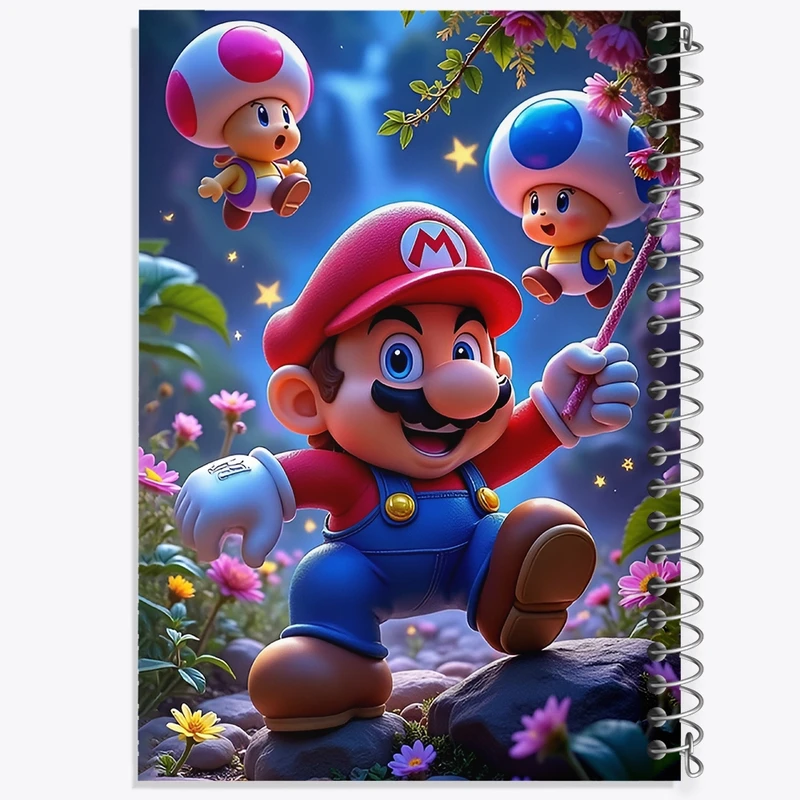 دفتر شطرنجی 50 برگ خندالو طرح سوپر ماریو کد F12845