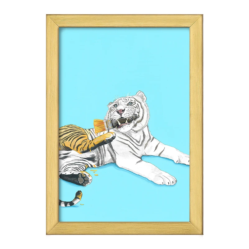 تابلو خندالو طرح ببر کد F150