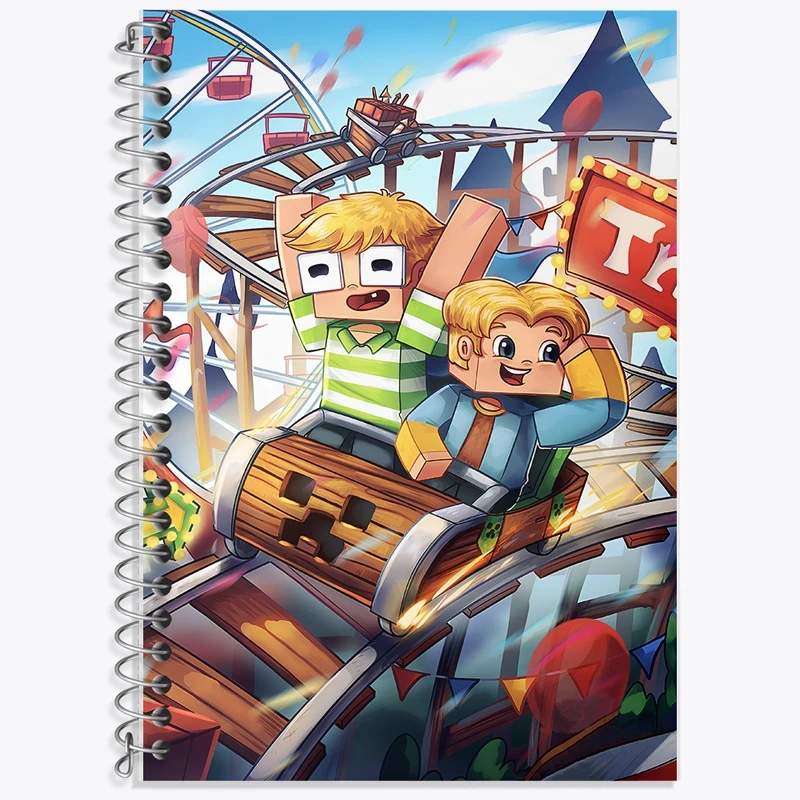 دفتر لغت 50 برگ خندالو طرح ماینکرافت (Minecraft) کد F14070