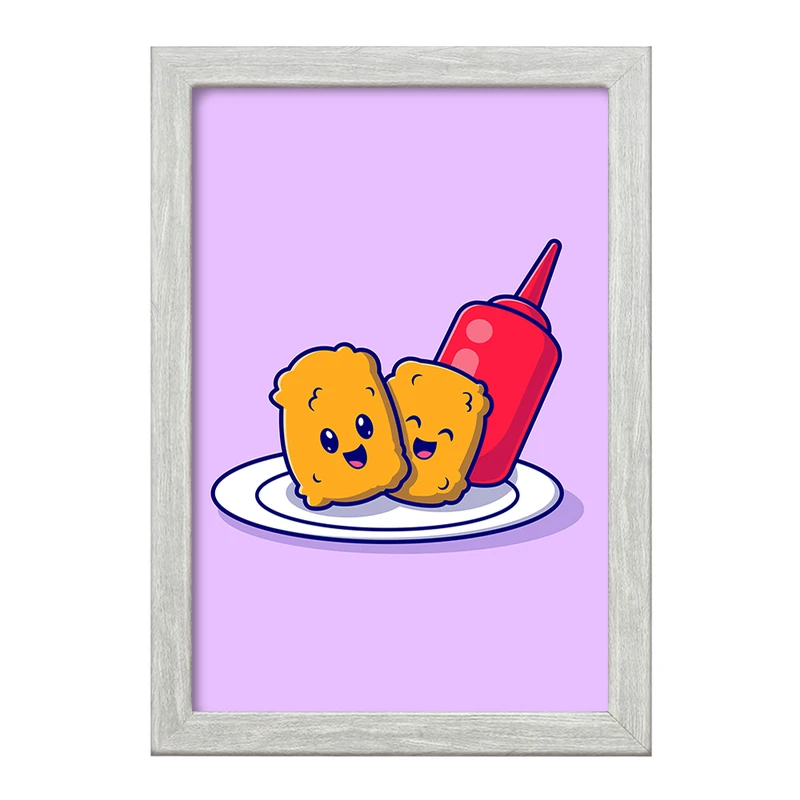 تابلو خندالو طرح فست فود  کد 29470