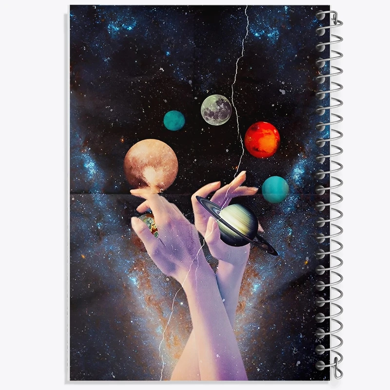 دفتر لیست خرید 50 برگ خندالو طرح فضایی کد N7409