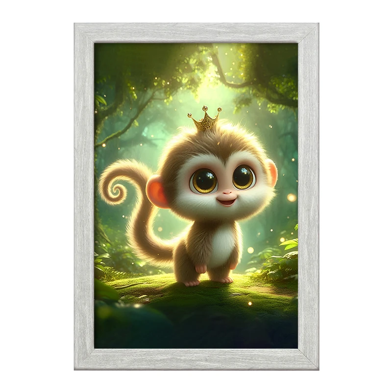 تابلو خندالو طرح میمون بامزه کد F6078