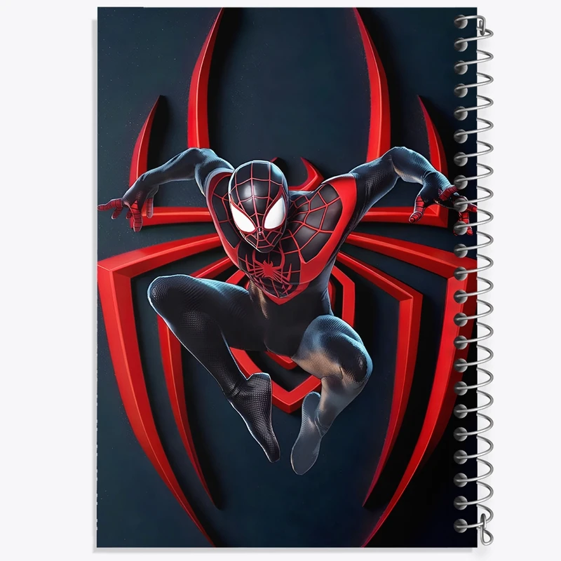 دفتر ژورنال نویسی 50 برگ خندالو مدل نقطه ای طرح مرد عنکبوتی کد F10743