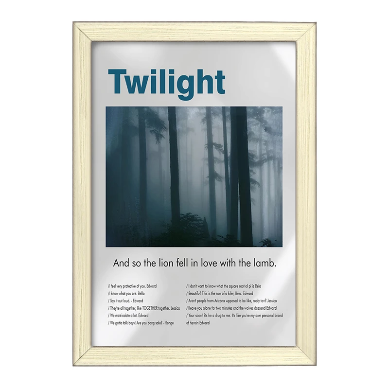 تابلو خندالو طرح گرگ ‌ومیش (The Twilight) کد F13853