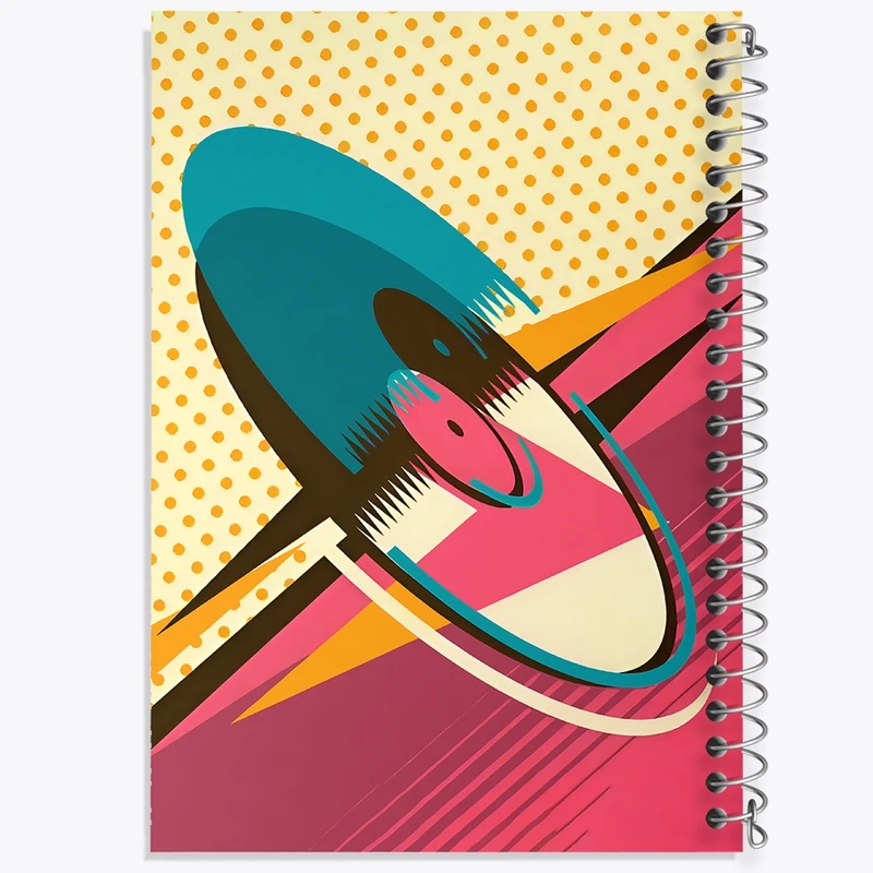 دفتر طراحی 50 برگ خندالو طرح موسیقی کد F10623