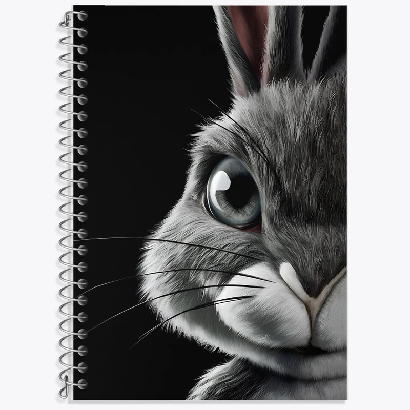 دفتر زبان 50 برگ خندالو مدل دو خط طرح خرگوش کد F11989